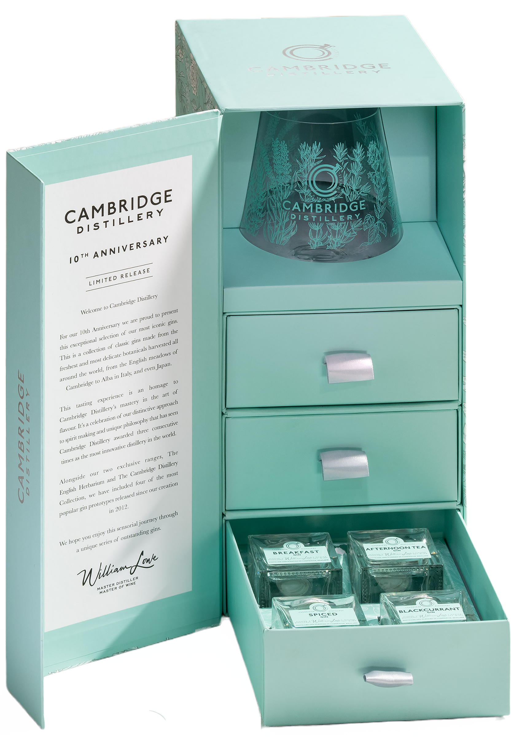 10th Anniversary Tasting Pack  Featuring 12 Gins by Cambridge Distillery