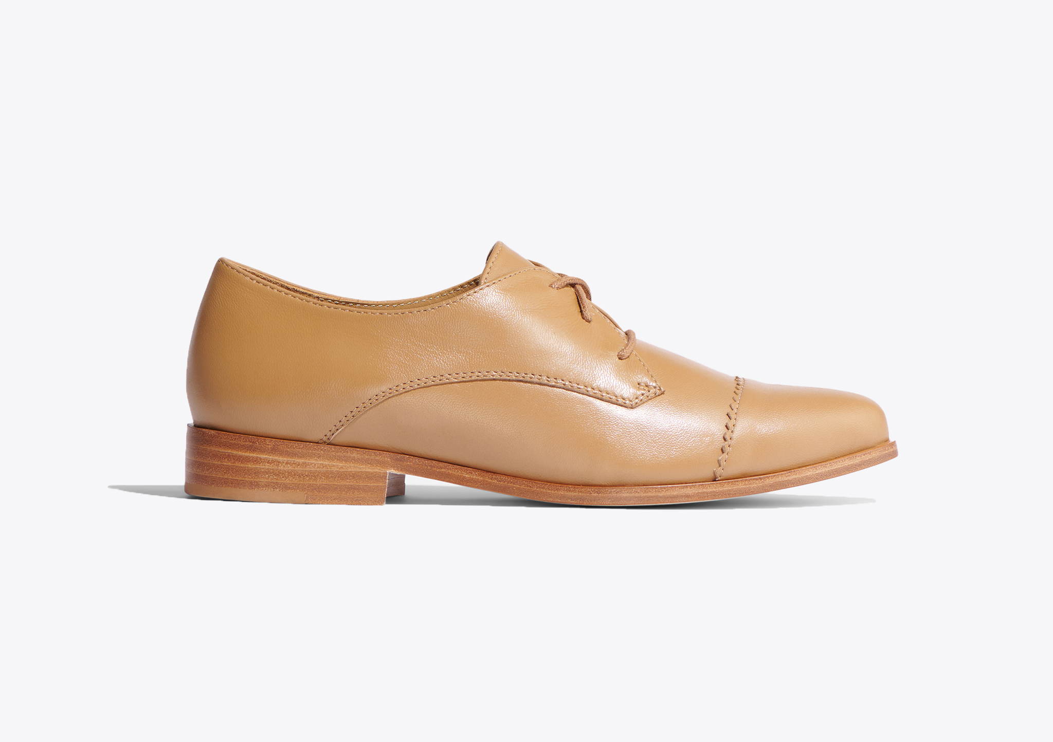 Nisolo Emilia Cap Toe Oxford Almond - Every Nisolo product is built on the foundation of comfort, function, and design. 