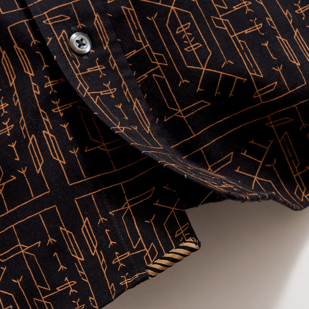 Bottom of the shirt.