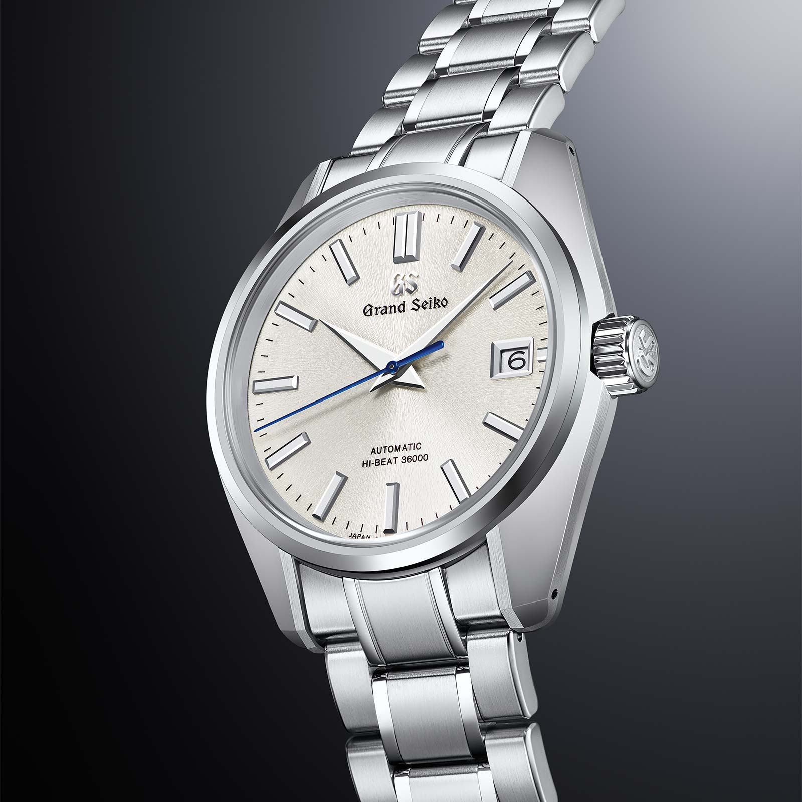Grand Seiko SBGH299 Hi-Beat 36000 Mt. Iwate Dial with 44GS case in Ever-Brilliant Steel. 