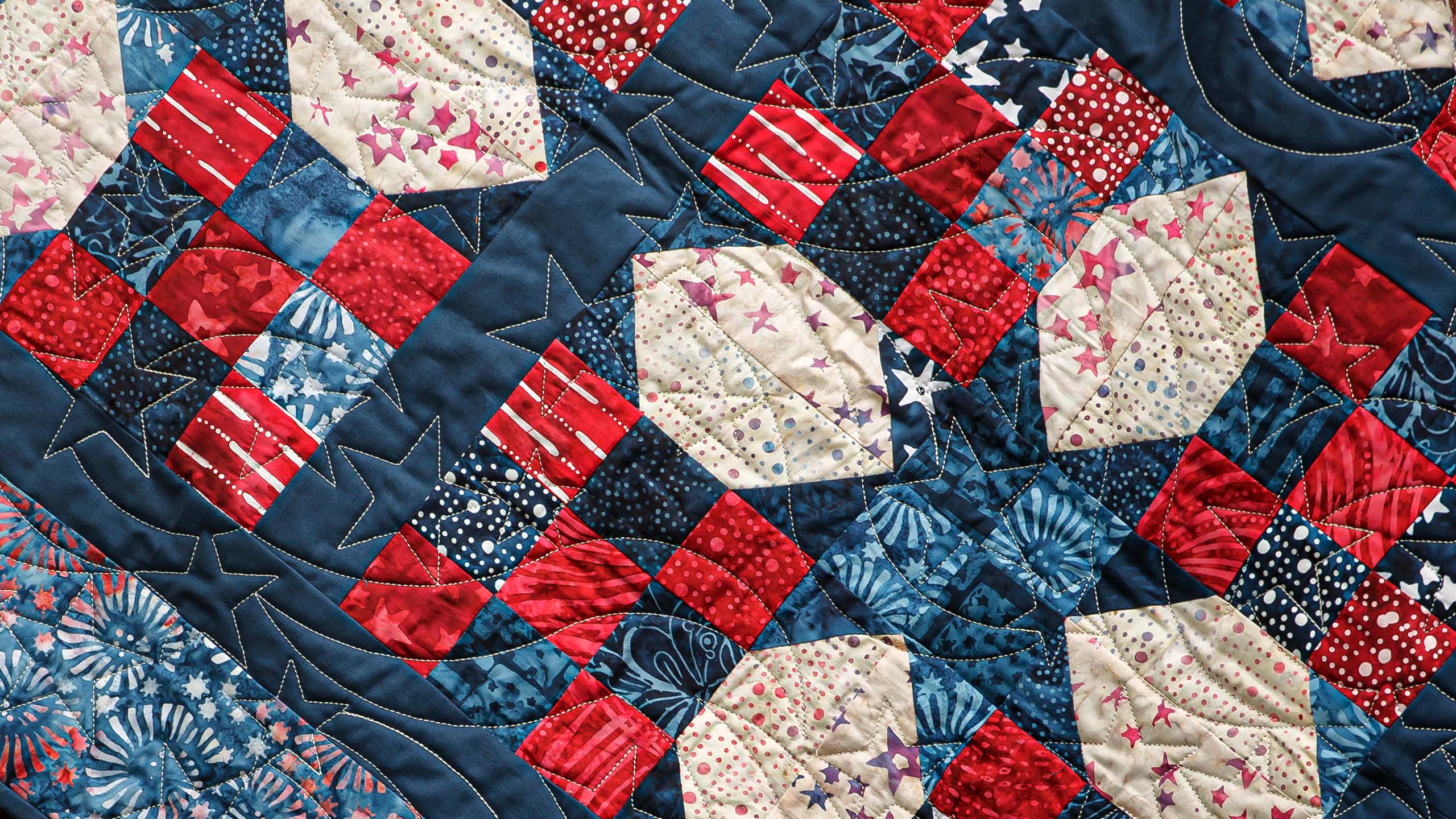 Star Sashed NinePatch Quilt Tutorial