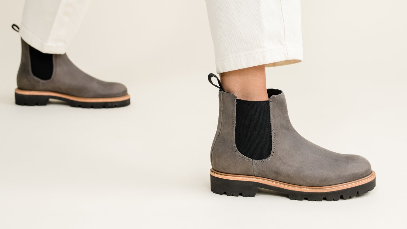 Nisolo Go-To Lug Chelsea Boot 2.0 Grey