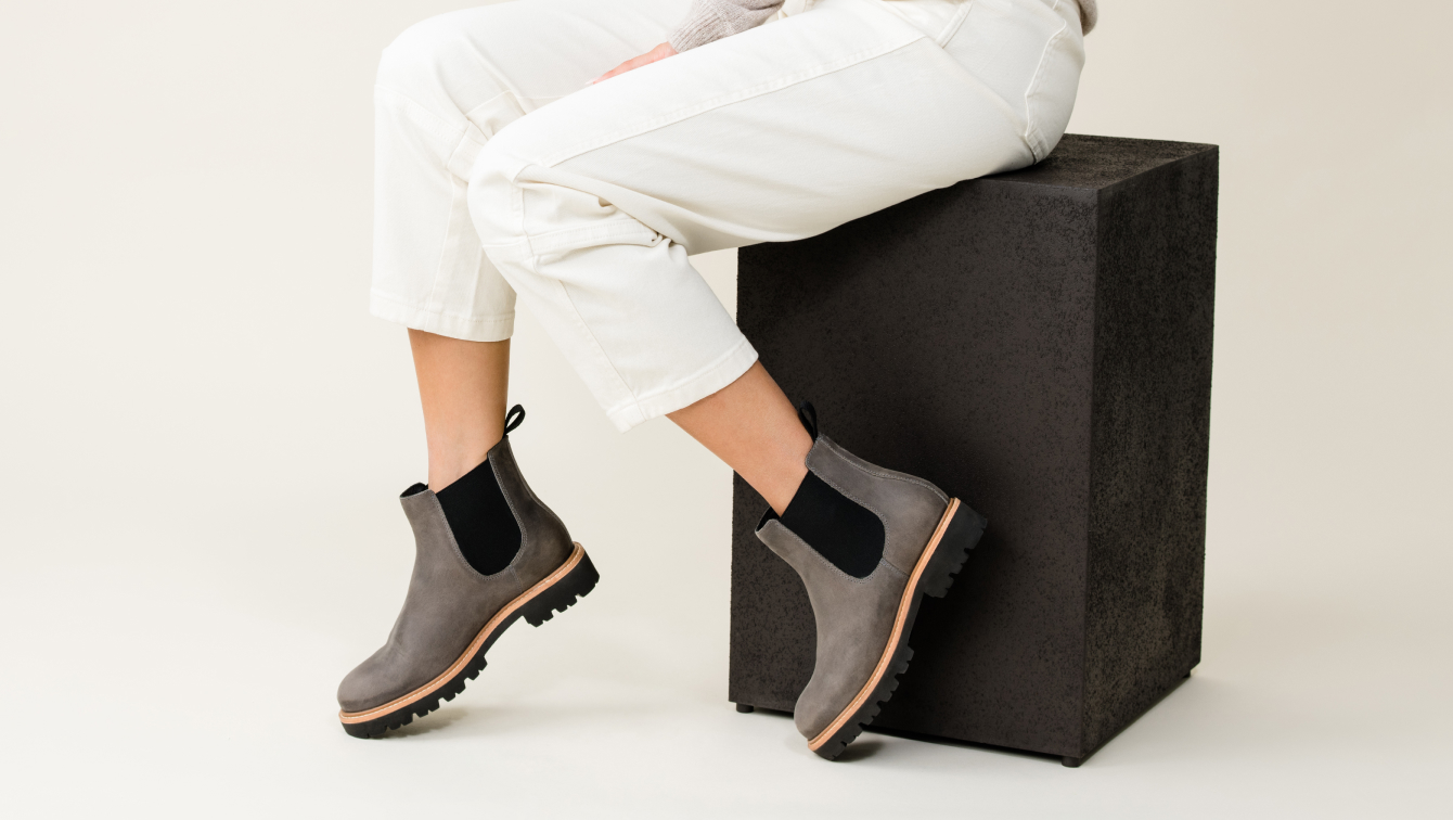 Nisolo Go-To Lug Chelsea Boot 2.0 Grey