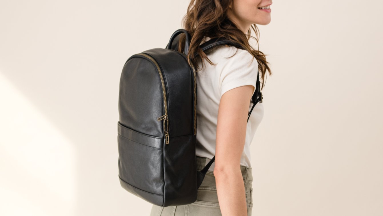 Nisolo Alex Commuter Backpack Caramel