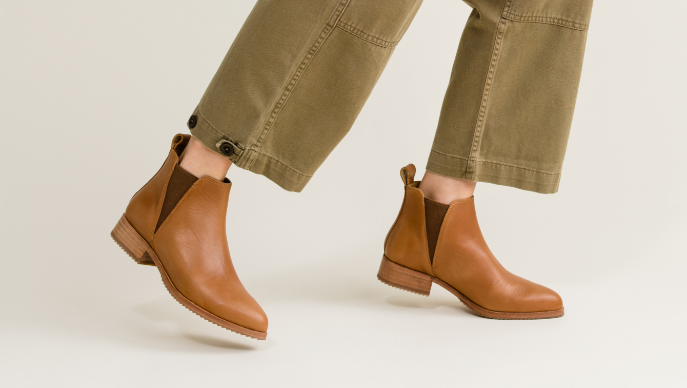 Nisolo Eva Everyday Chelsea Boot Nutmeg