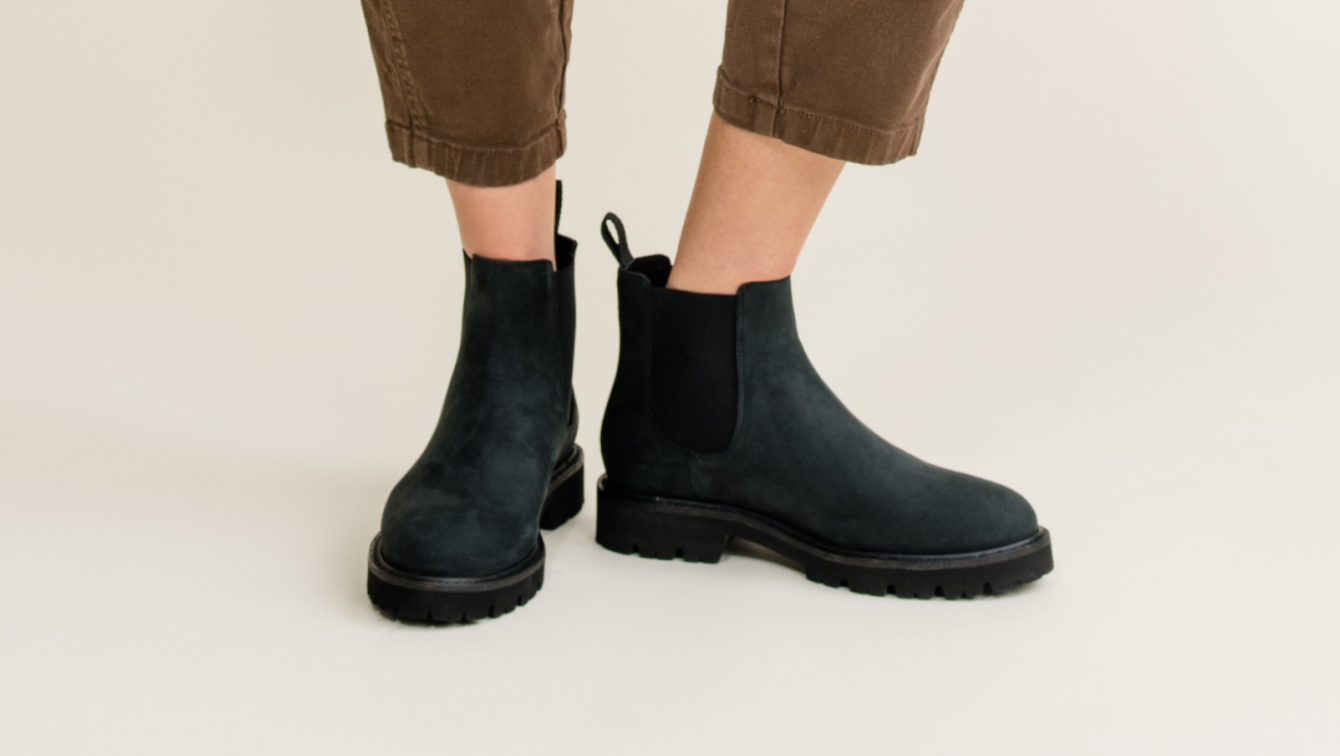 Nisolo Go-To Lug Chelsea Boot 2.0 Black/Black