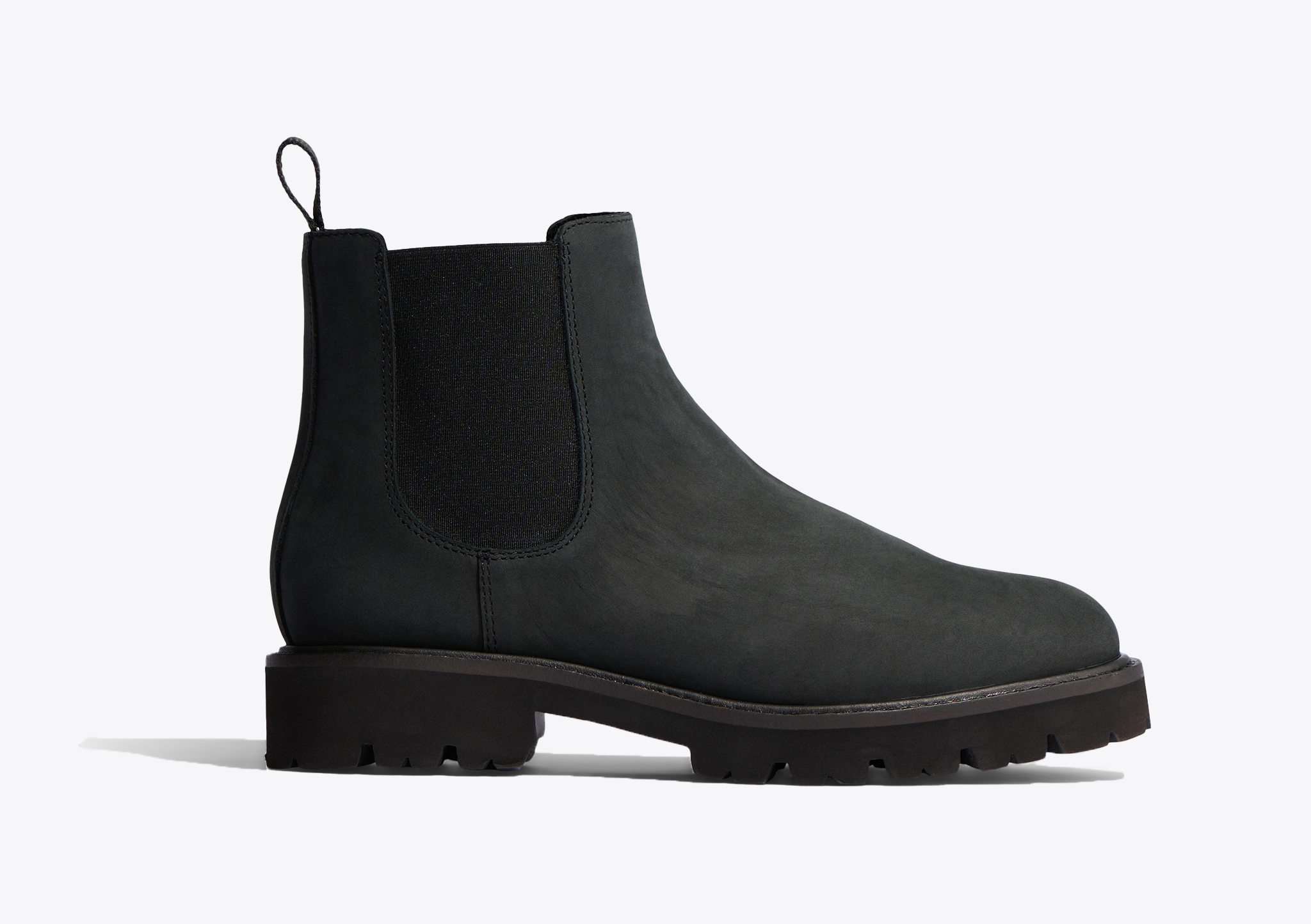 Nisolo Go-To Lug Chelsea Boot 2.0 Black/Black - Every Nisolo product is built on the foundation of comfort, function, and design. 