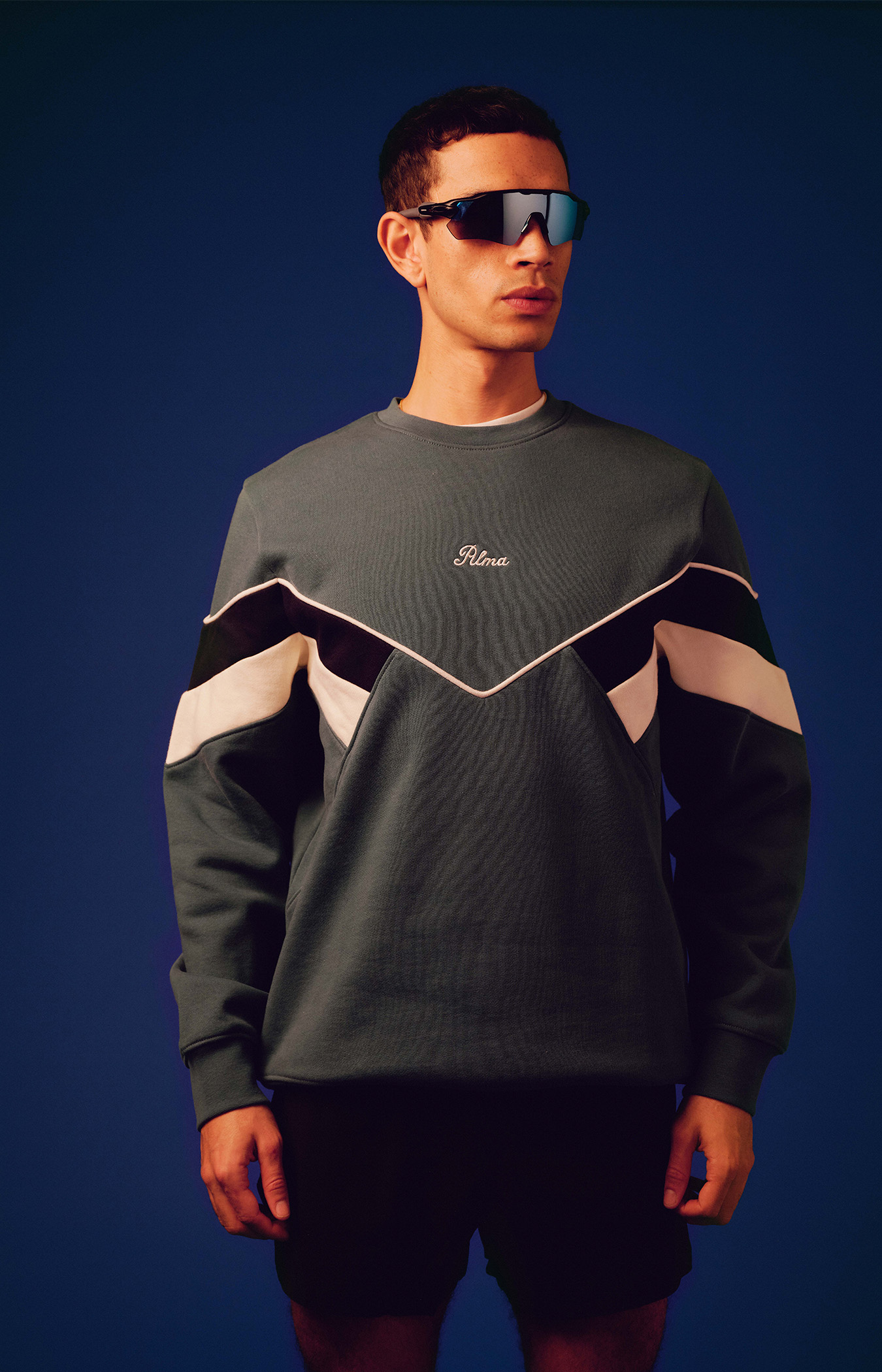 Green Chevron Sweatshirt