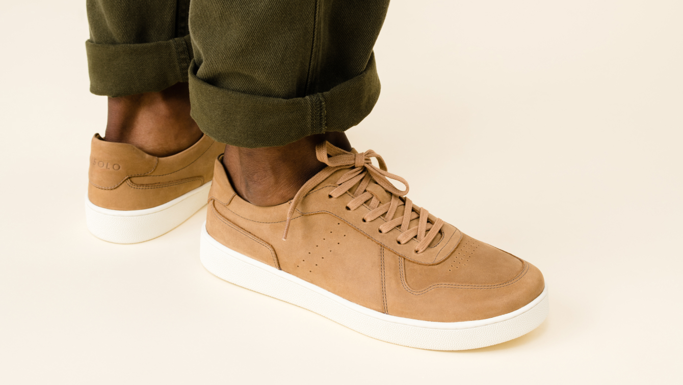 Nisolo Beto Go-To Court Sneaker Tobacco