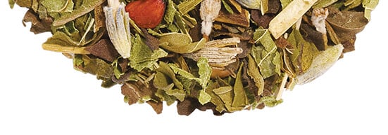 Peppermint Verbena tea pile