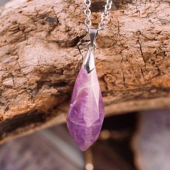 Custom Plugs - Silver & Amethyst Wand Necklace