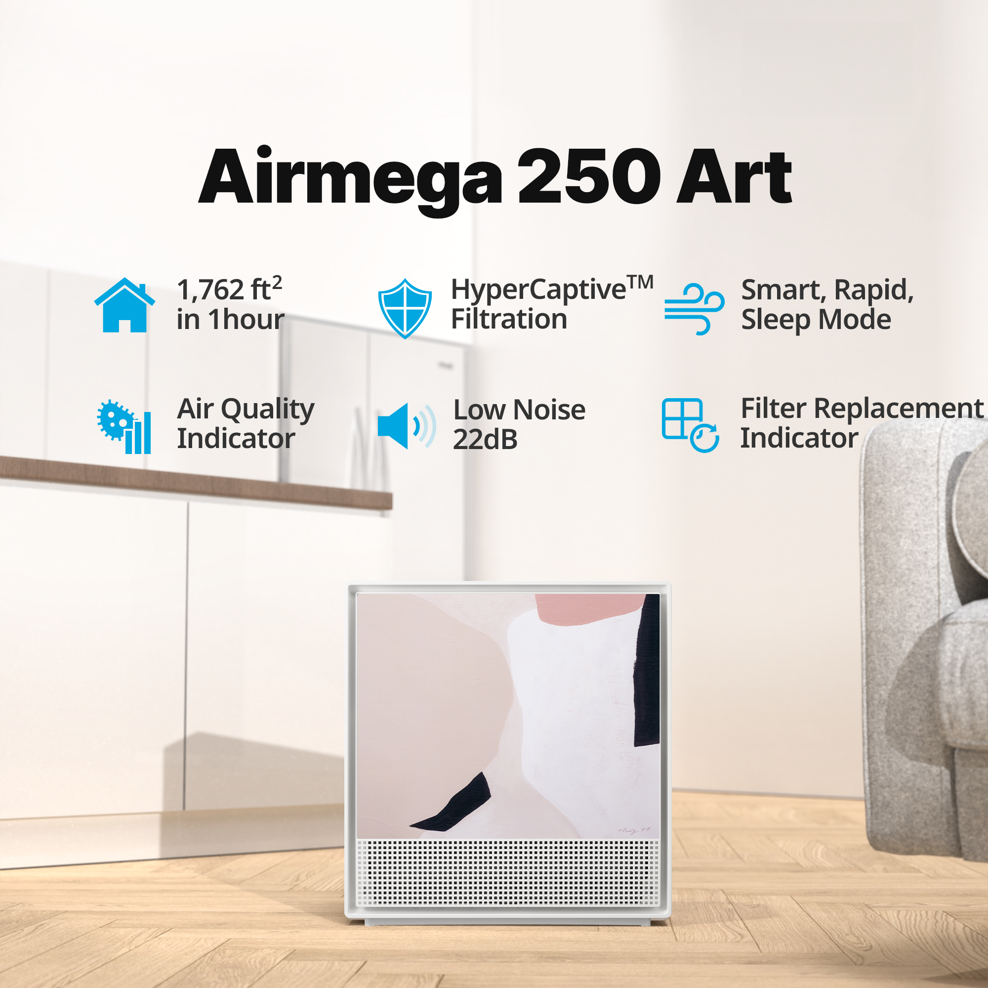 Airmega 250 Art Key features