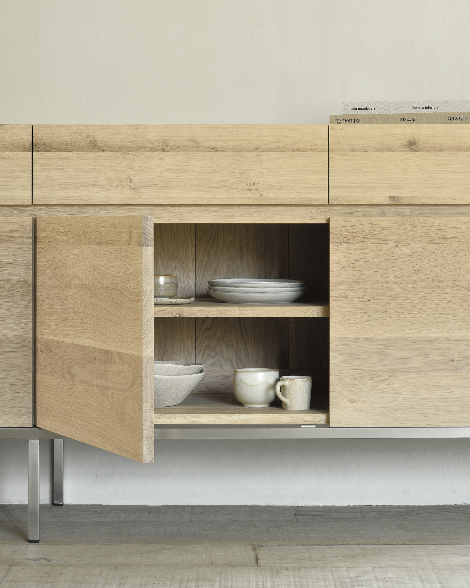 Ethnicraft Oak Ligna 4 Doors 4 Drawers Sideboard