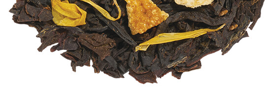 Caramel Nougat tea pile