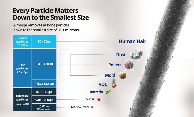Every particle matters down to the smallest size