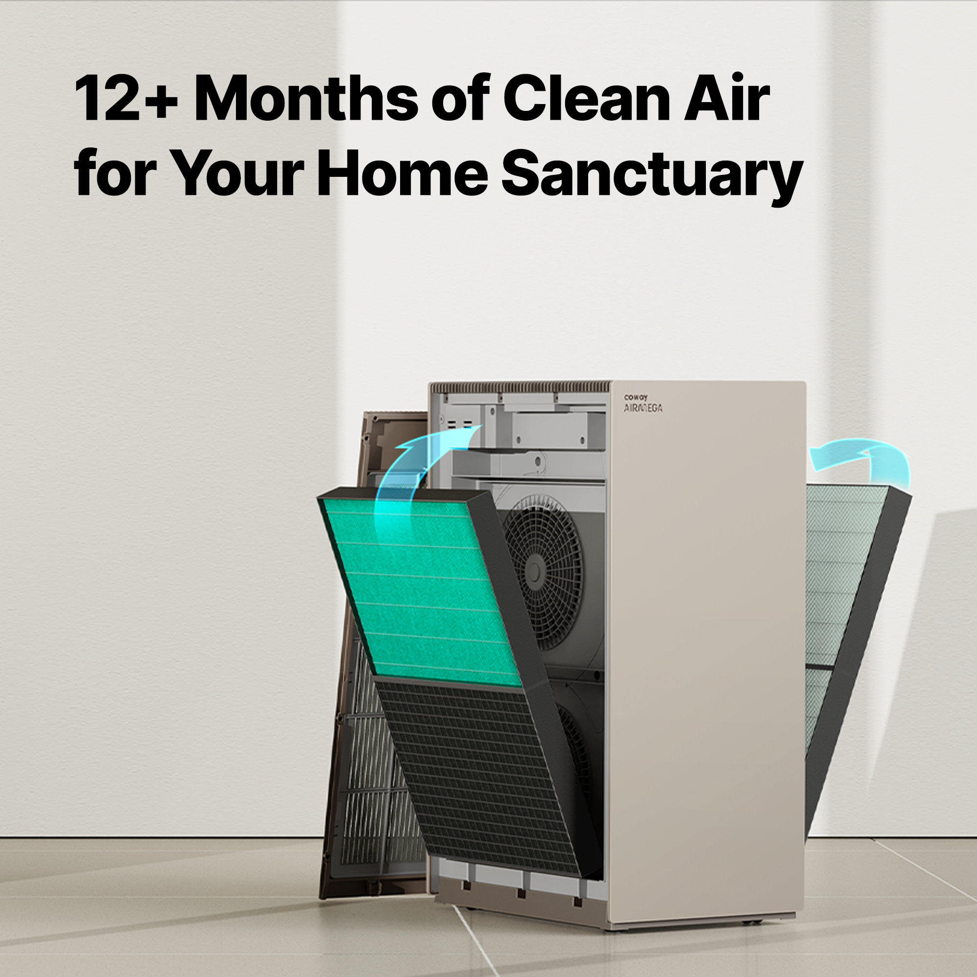 Filter replacement recommended every 12 months