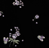 Blossom Embroidery Blue