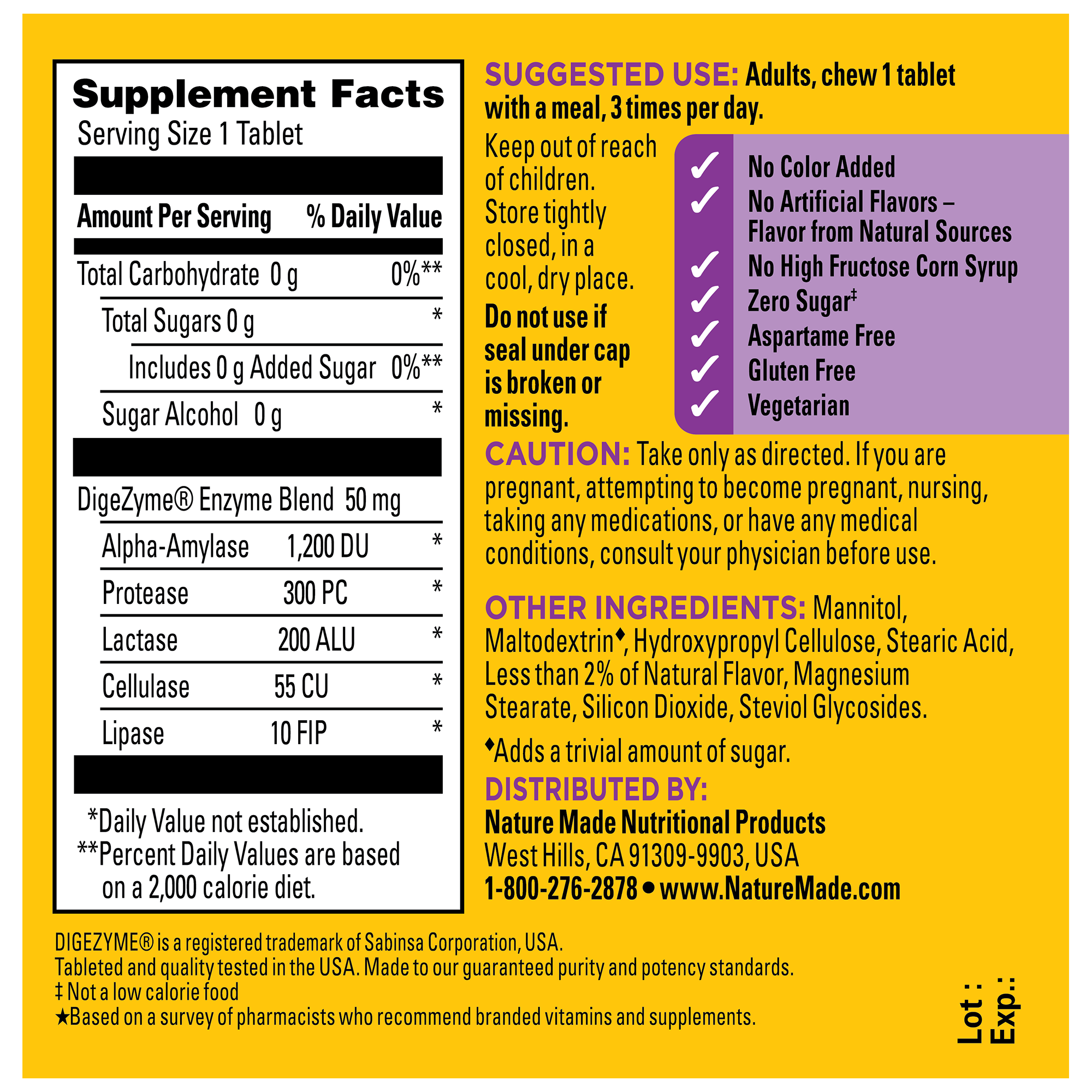 digestive enzymes for glp 1 users Digestive Enzymes 5-in-1 Blend Chewable Tablets