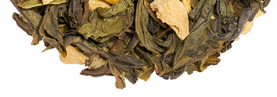 GREEN MANGO PEACH tea pile
