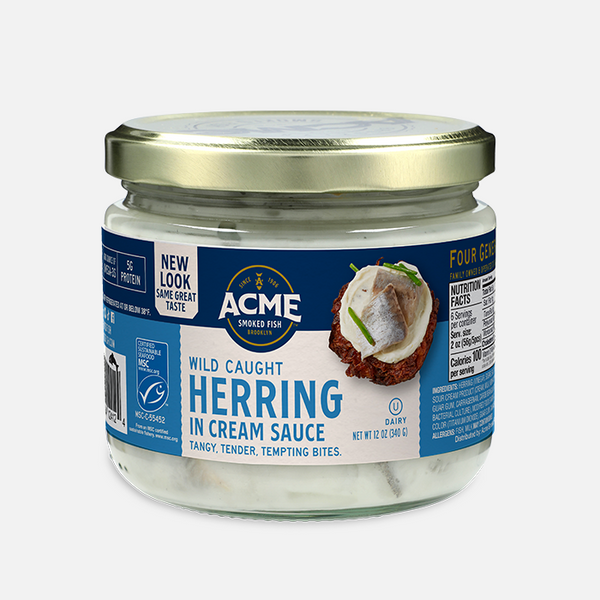 12 oz. pickled Herring in Cream