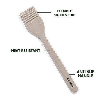 Platinum Silicone Basting Brush, Gray