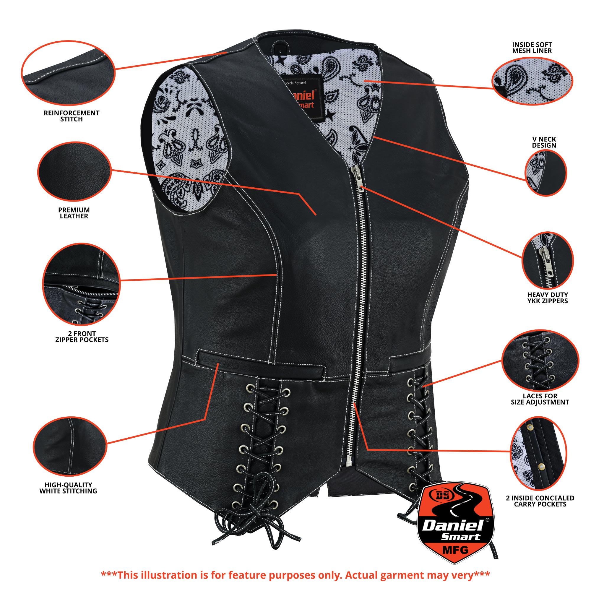 night-edge-black-ladies-vest-product-detail-image