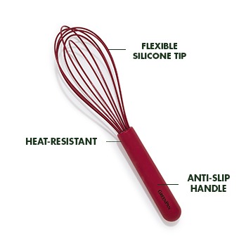 Platinum Silicone Whisk | Red