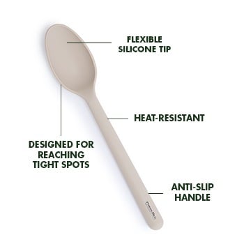 GreenPan CC006928-001 Cucchiaio da cucina in silicone, tortora GreenPan CC006928-001 Cucchiaio da cucina in silicone, tortora