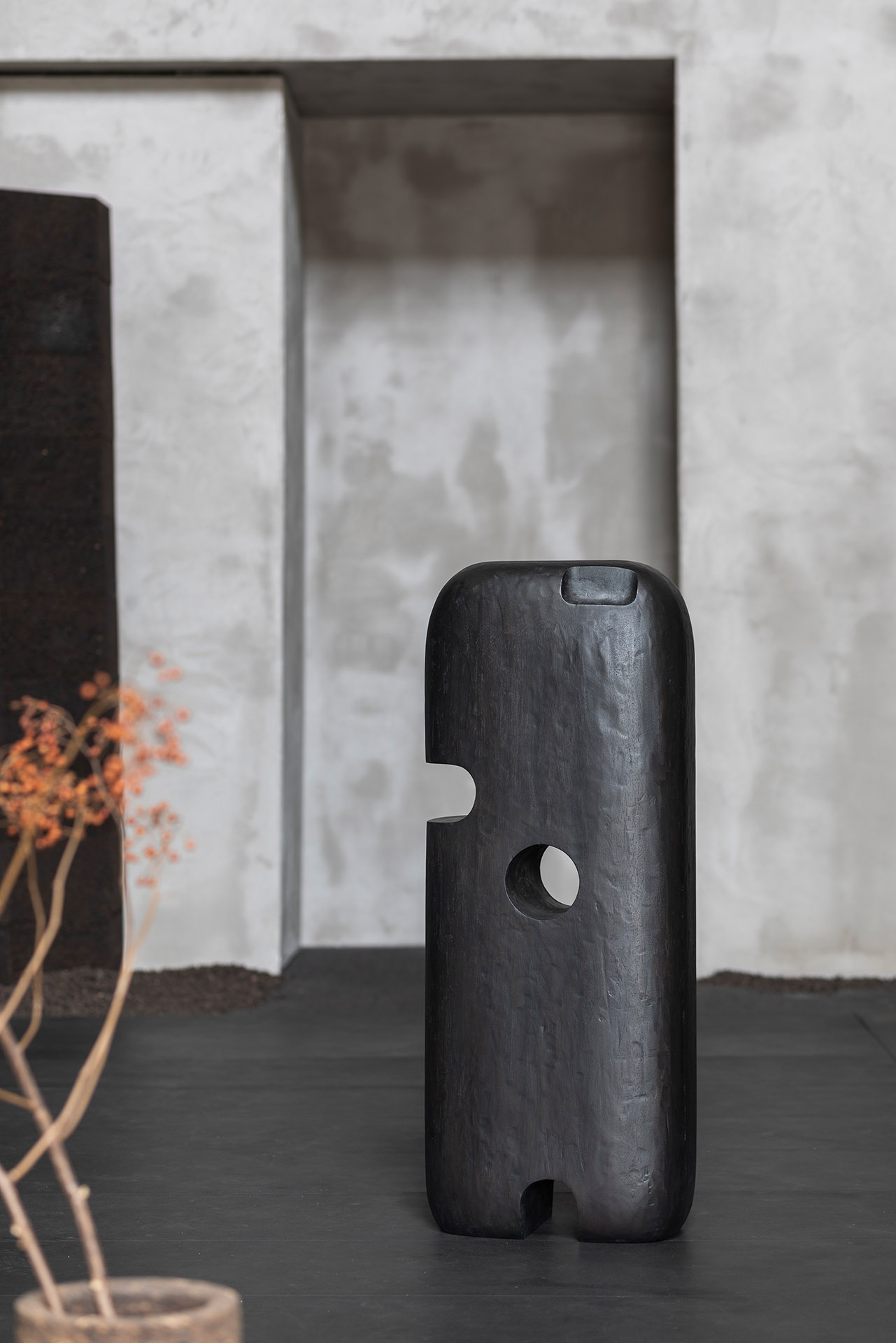 Ethnicraft Mahogany Extrusion Ovoid Sculpture