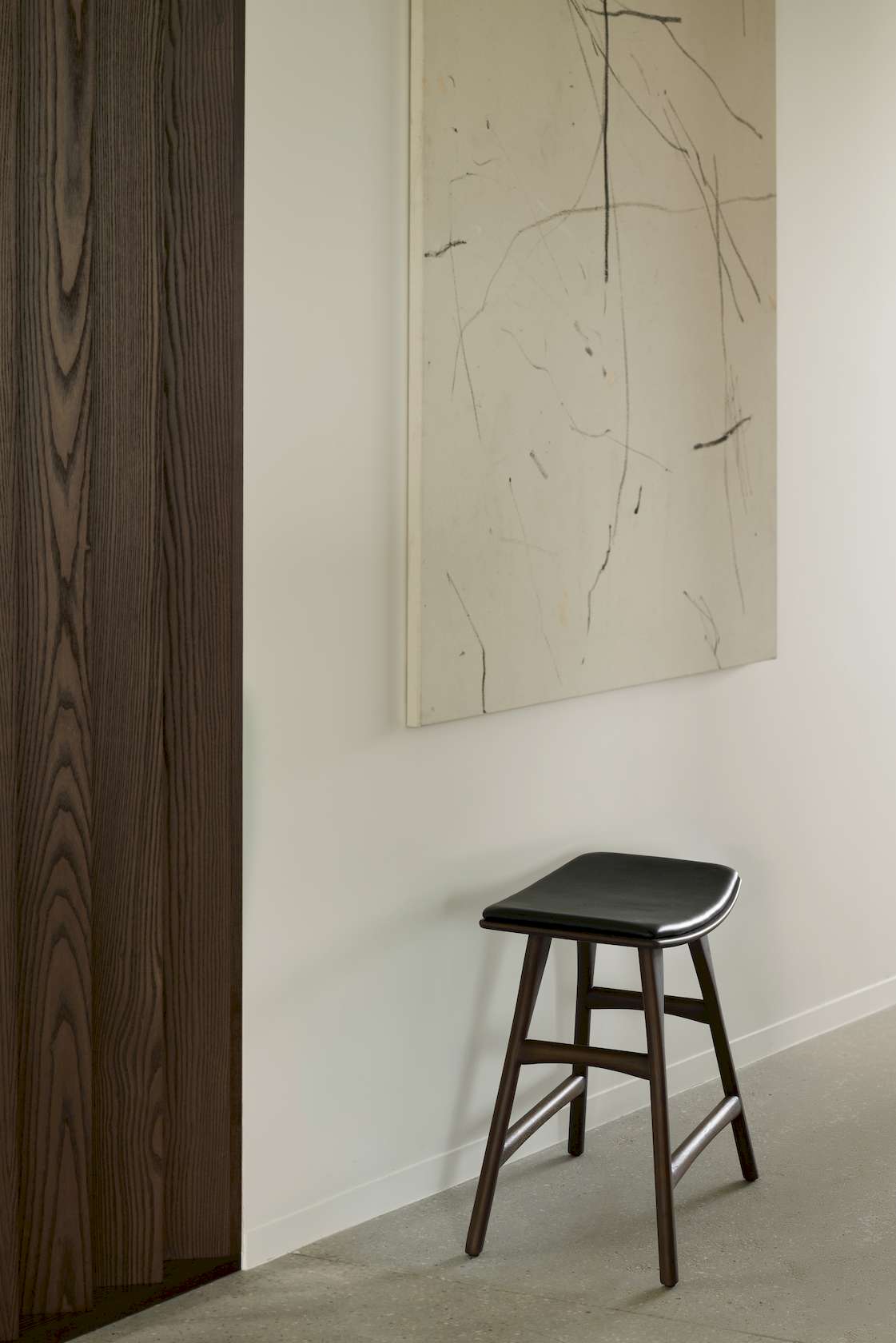 Ethnicraft Teak Osso Stool - Leather