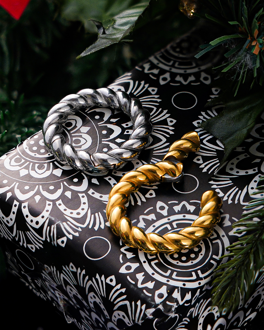 Charming Alternative   Gold Rope Ear Weights (Pair)