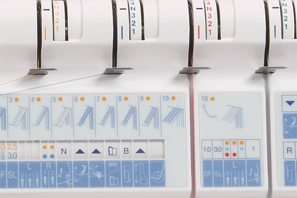 Janome 1200D Detailed Lay-in Tension Dials