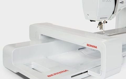 The Bernina 500e has more space for creative freedom