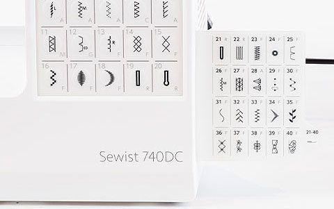 Janome Sewist 740DC Quick Reference Card