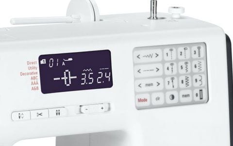 Bernette B38 Automatic limitation for double needles