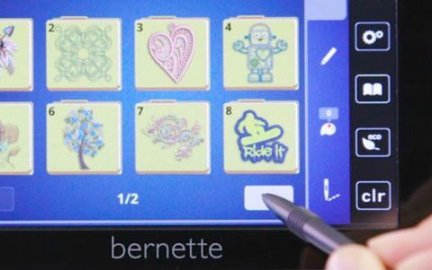 Bernette B79 - Touch screen navigation