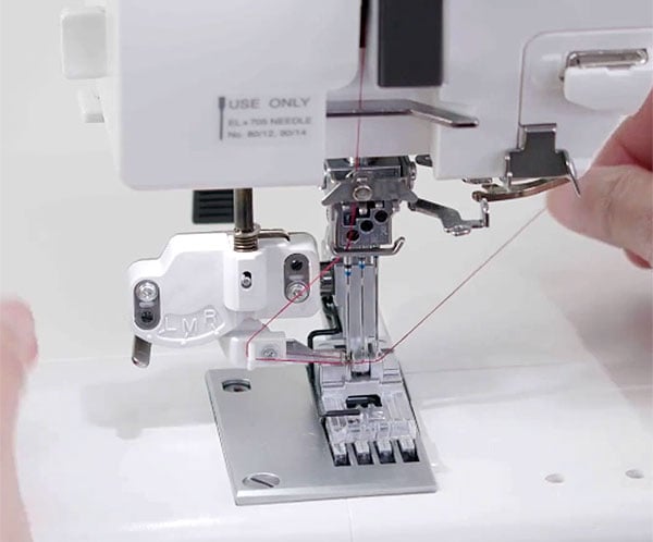 Janome CoverPro 3000 Built-in Needle Threader