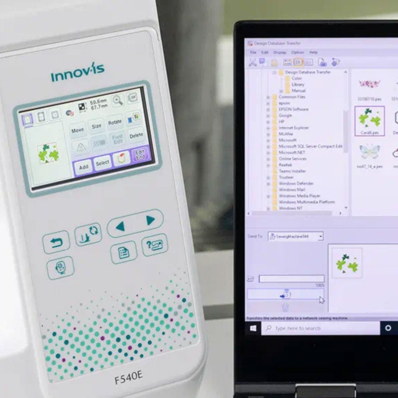 Brother Innov-is F540E - Wireless connectivity for design transfers