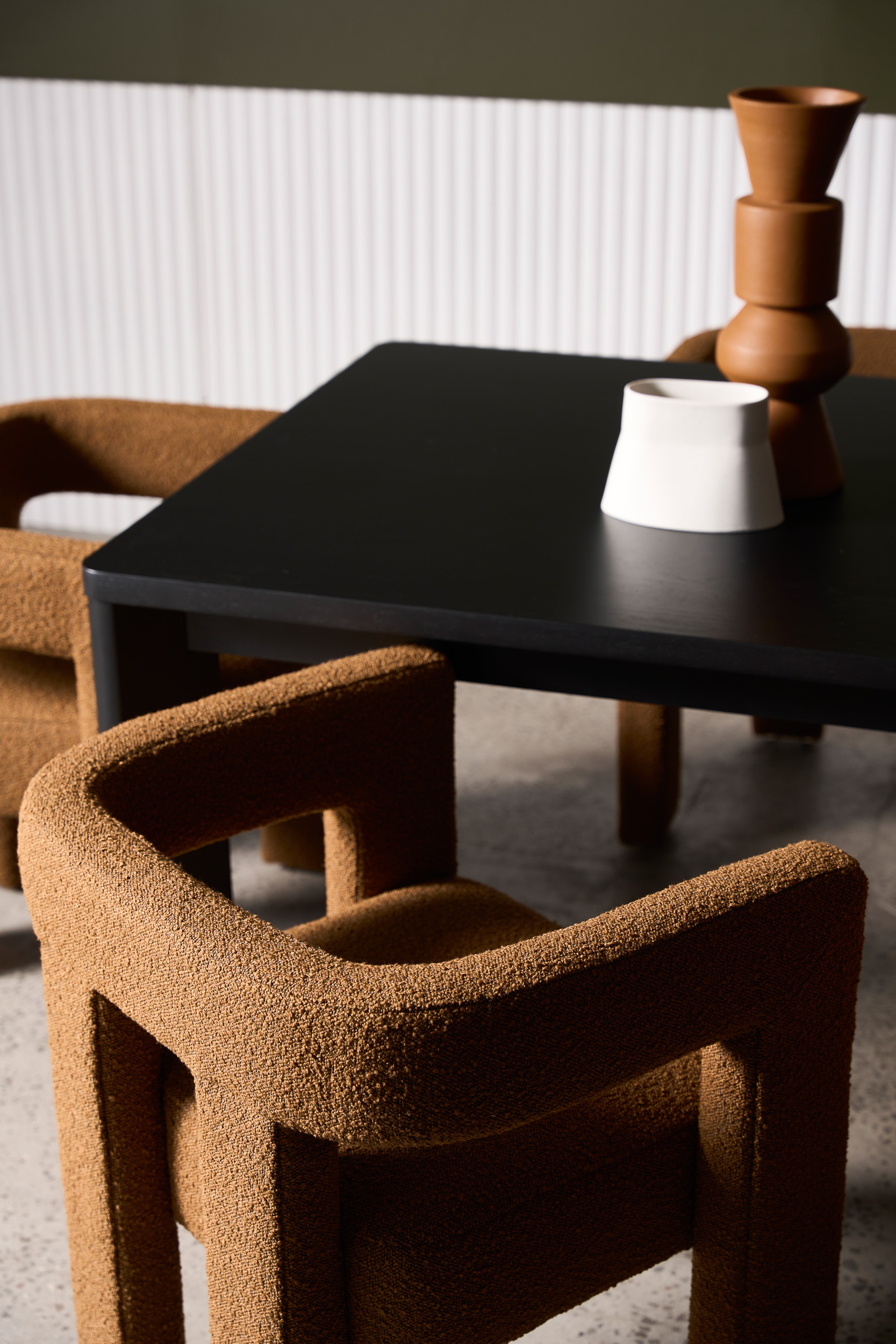 Matrix Dining Table - 1800mm - Black Oak - Floor Stock