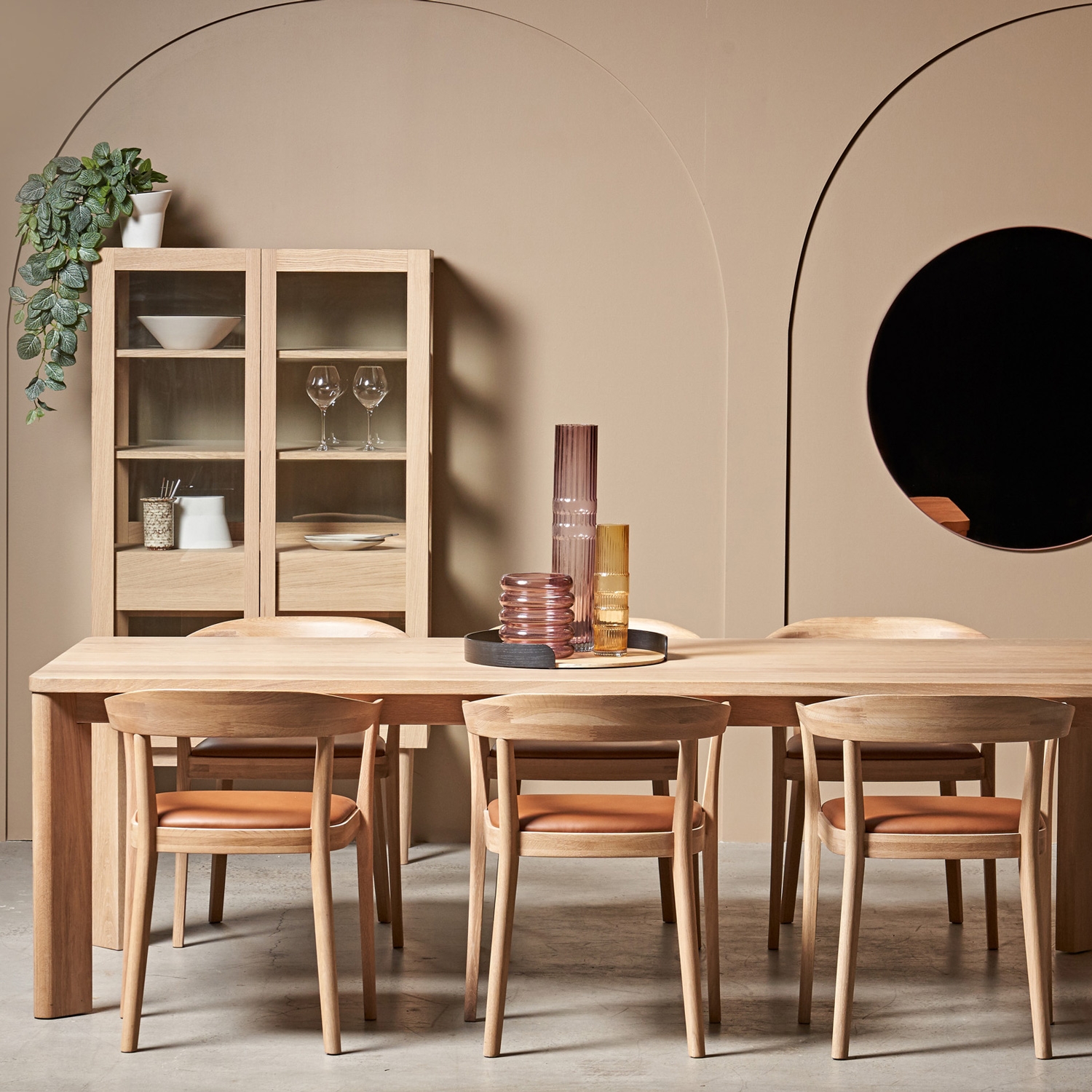 Matrix Dining Table - 1800mm - Black Oak - Floor Stock