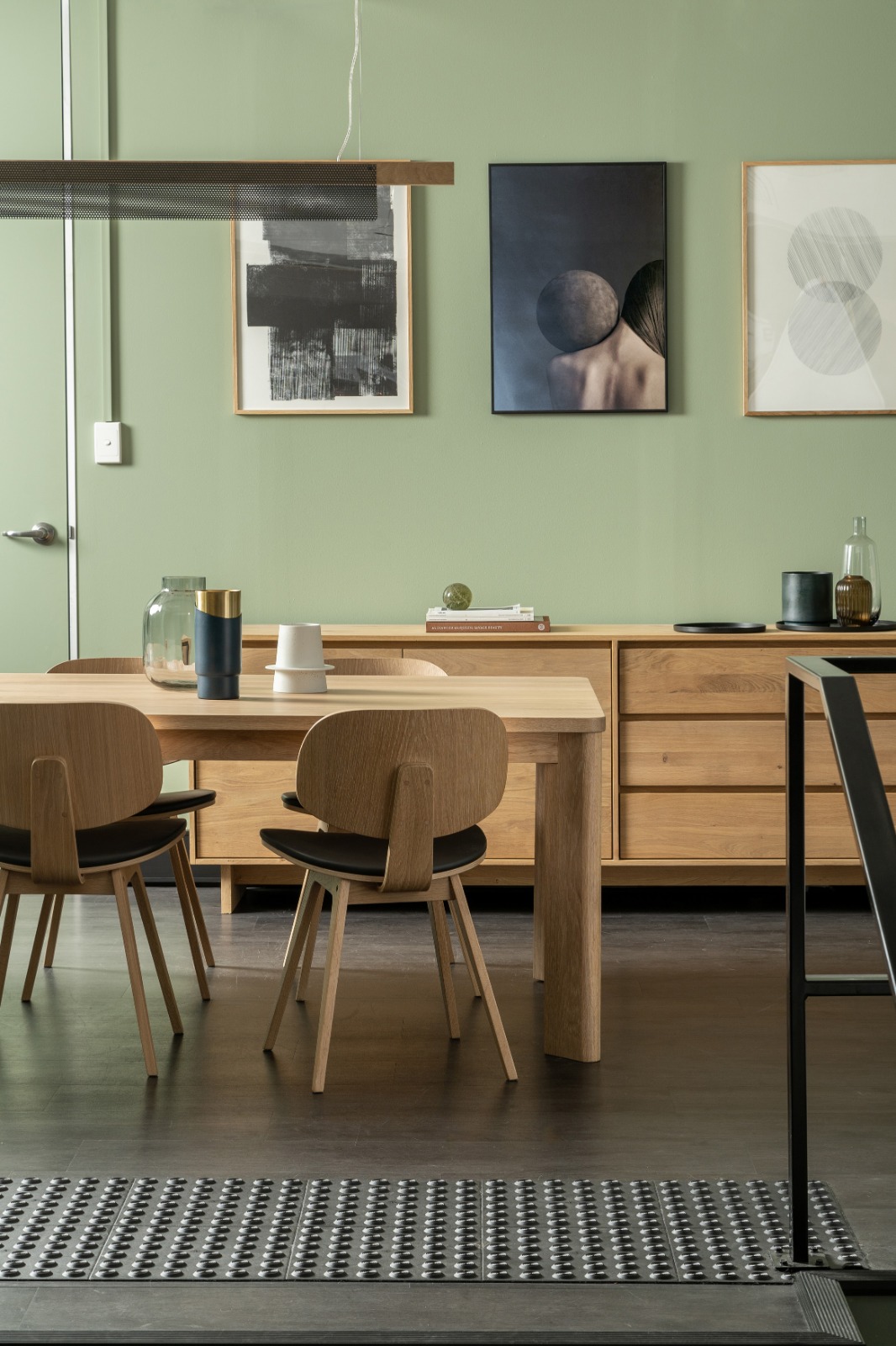 Matrix Dining Table - 1800mm - Black Oak - Floor Stock