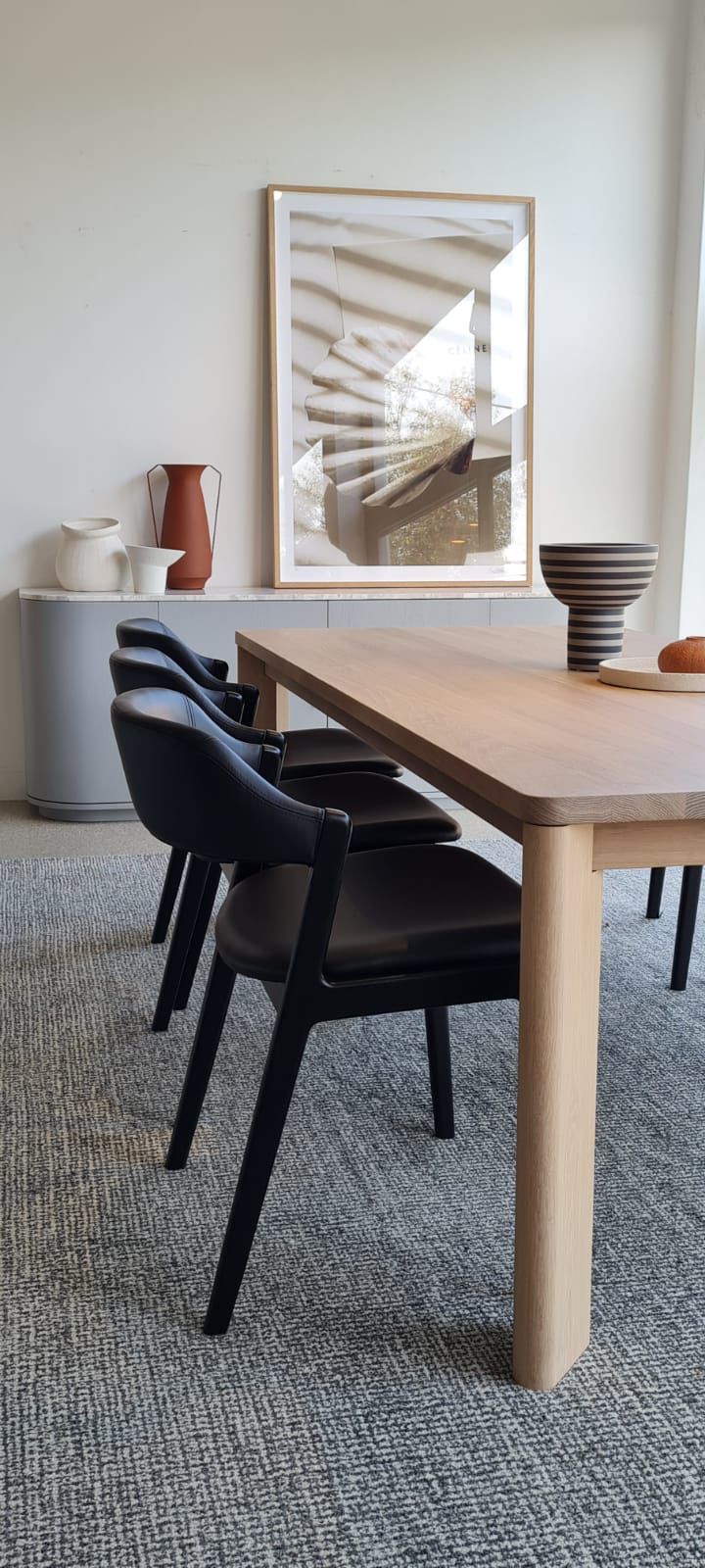 Matrix Dining Table - 1800mm - Black Oak - Floor Stock