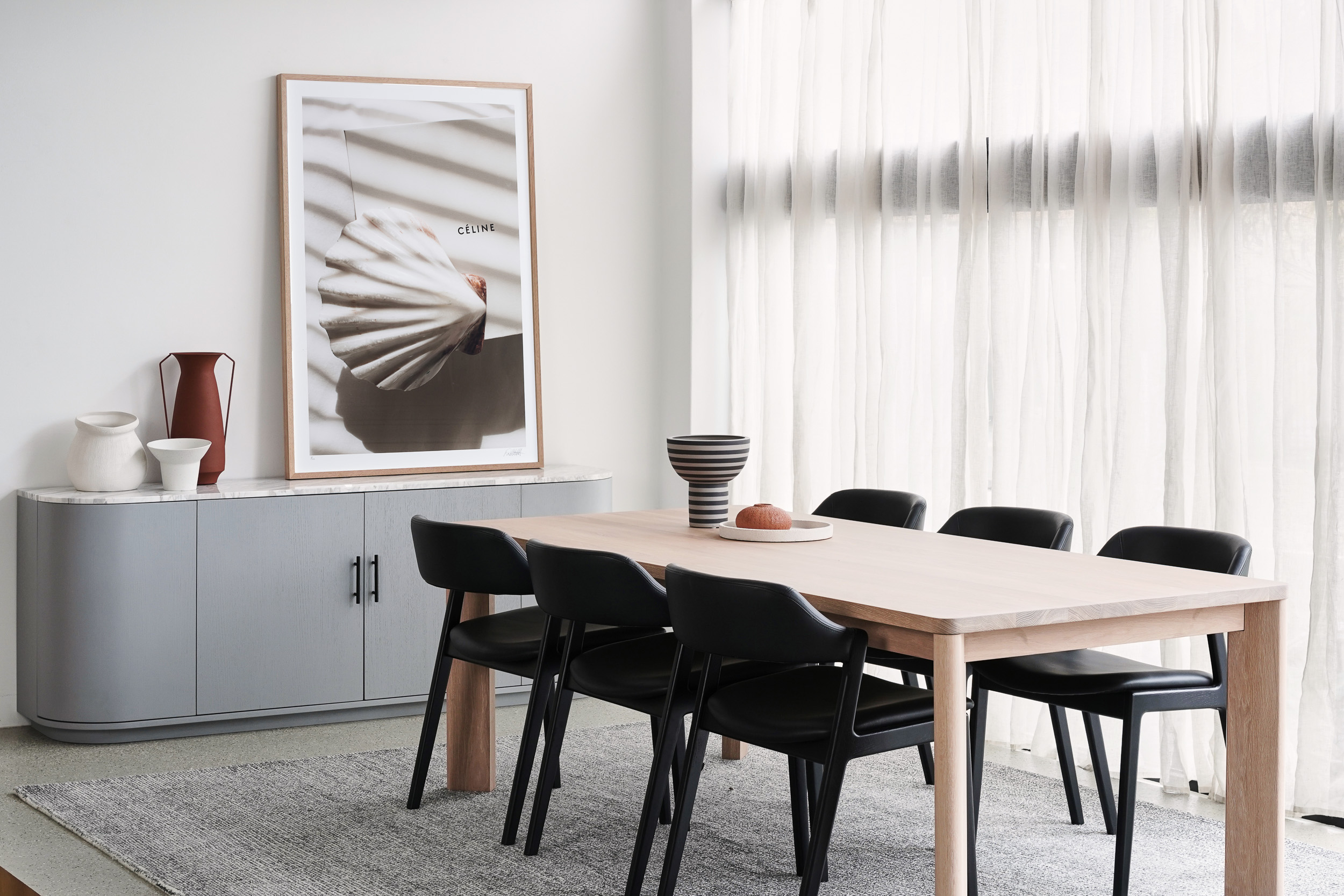 Matrix Dining Table - 1800mm - Black Oak - Floor Stock