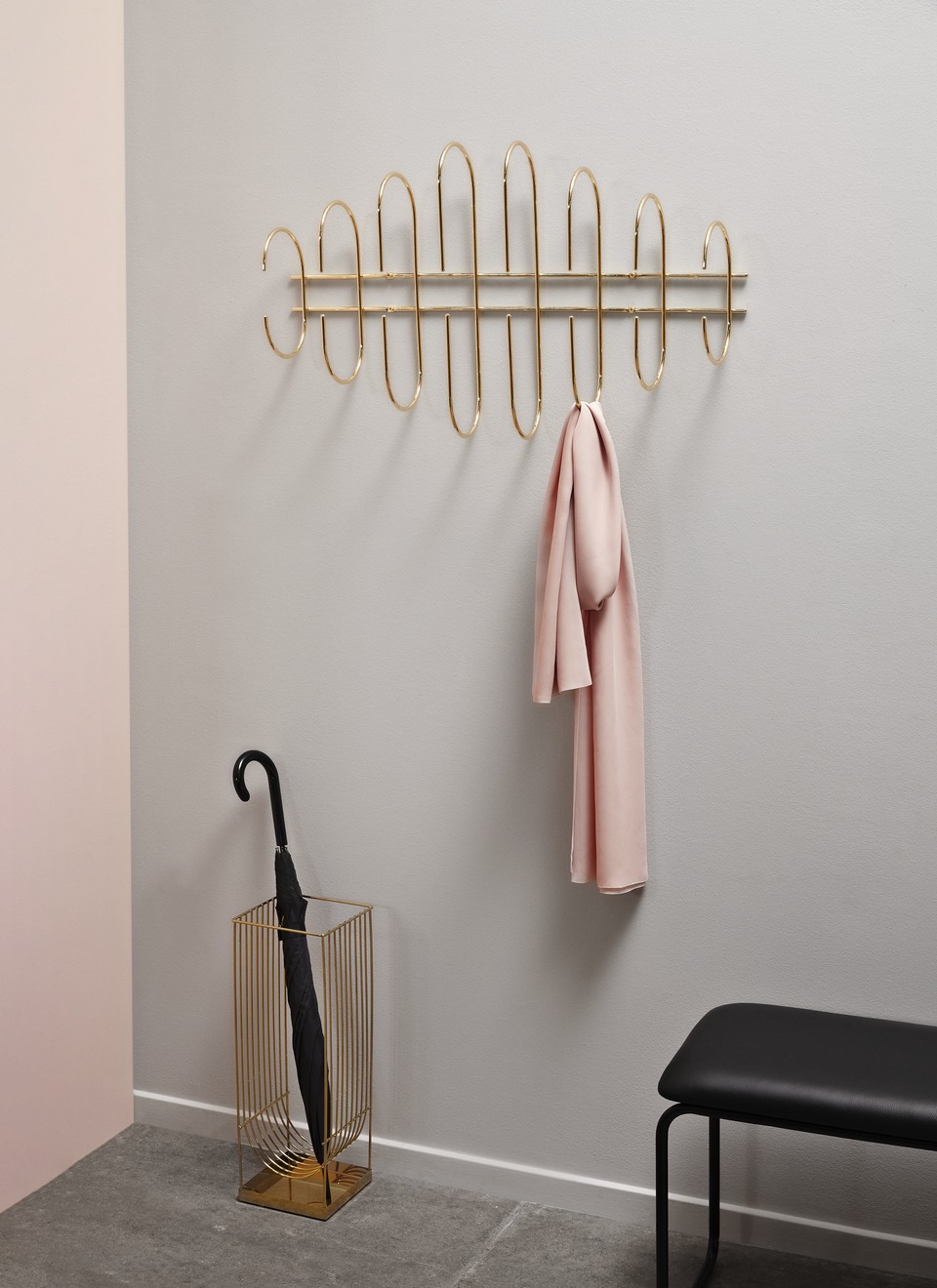 Moveo Coat Rack - Gold - Small - Floor Stock