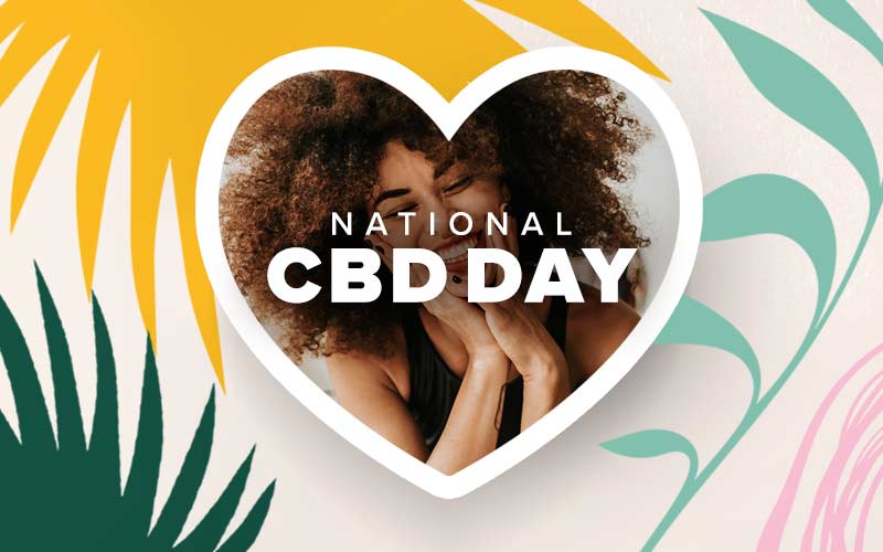 Woman celebrating CBD Day