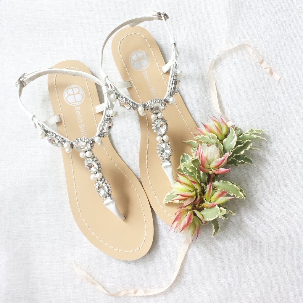 pearl embellished wedding shoes