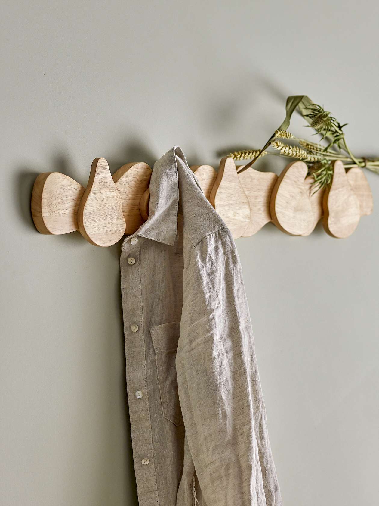 Ross Rubberwood Coat Rack - Nature