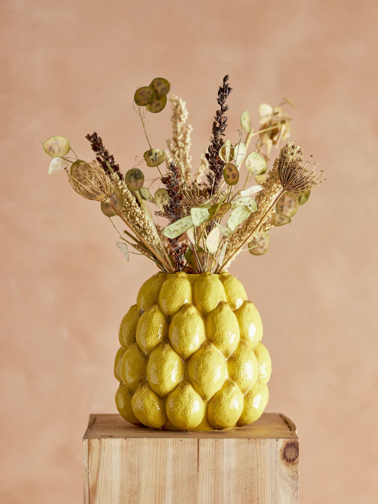 Limone Stoneware Vase - Yellow