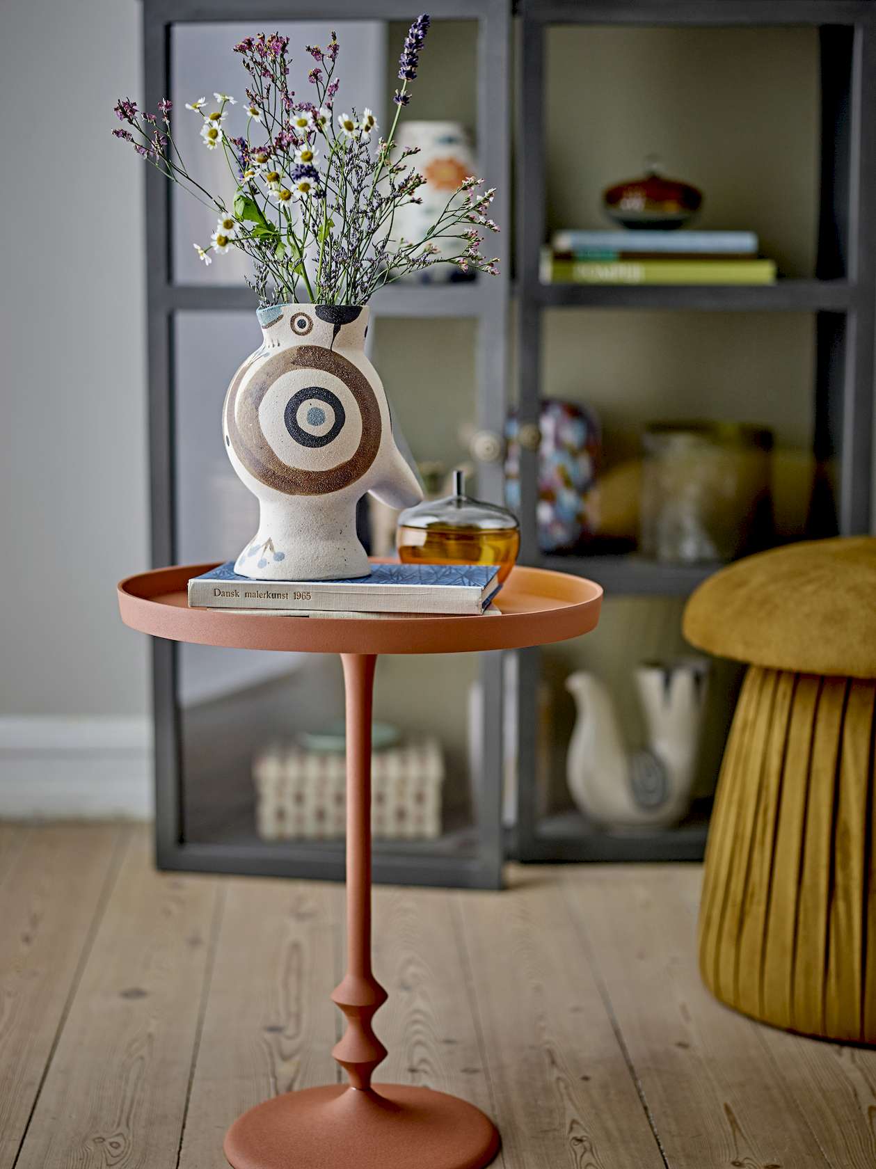 Anjou Aluminium Side Table - Orange