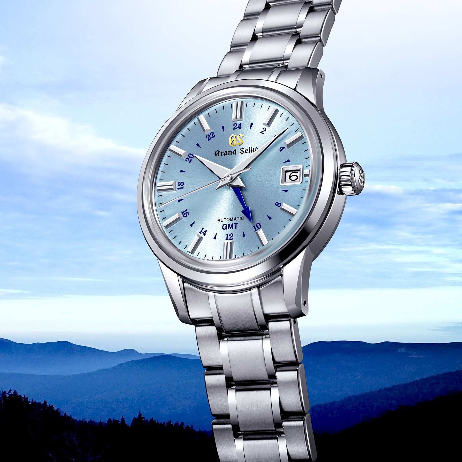 Grand Seiko SBGM253 Mechanical GMT limited edition watch. 
